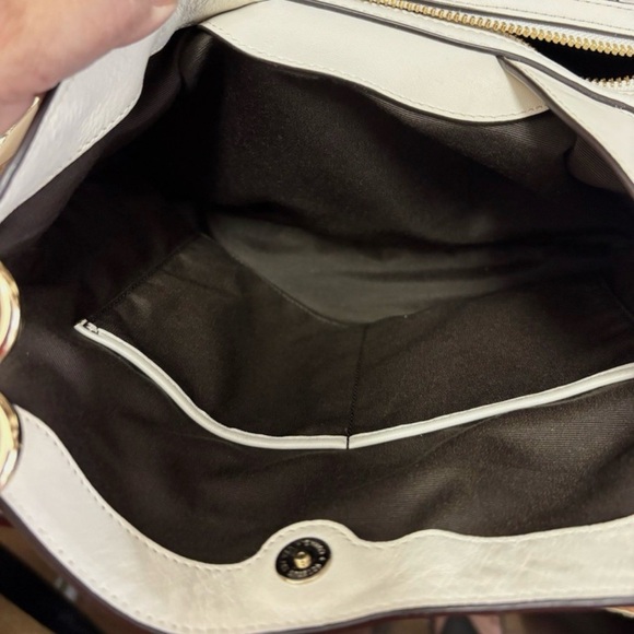 Coach Lexy Hobo Signature Beige and White Shoulder Bag - Picture 8 of 13